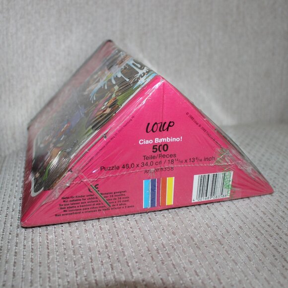 new sealed 1988 Heye Loup Ciao Bambino! 500 pieces puzzle very rare vintage - Picture 5 of 6